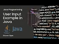 User input in Java Scanner Class Basics Java Programming Shivam Dipte