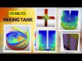 CFD Analysis Of a Mixing Tank Stirred Tank Fluid Mixture