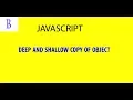 Deep Shallow Copy of JavaScript Objects