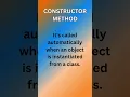 Constructor method in JavaScript