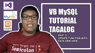 VB MySQL Tutorial Tagalog Update Function with DataGridView