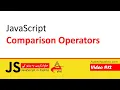 12 Comparison Operators in JavaScript JavaScript JavaScript in Pashto