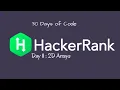 Day 11 2D Arrays
