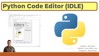 Using Python and Python Default Code Editor IDLE