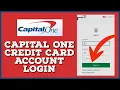 How to Login Capital One Credit Card Account 2023