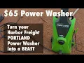 Turns a 65 Harbor Freight Pressure Washer into a PRO machine Review of the Portland power washer