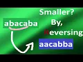 Codeforces Educational Round 63 Div 2 Reverse a Substring Easy String Problem