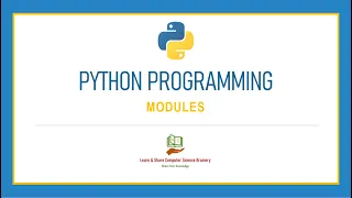 Python Programming - 13