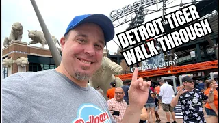 Walking Around Comerica Park in Detroit Detroit Tigers Ballpark Tour