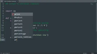 Script to shutdown computer in Python Python Examples Python Coding Tutorial Python Interview