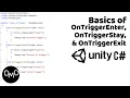 The Basics of OnTriggerEnter OnTriggerStay OnTriggerExit in Unity C