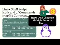 Bash Script How to show disk space usage of all disks in Linux
