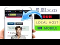 Run Your Localhost Server on a Mobile Device Fast Simple