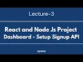 Login and Registration using MERN Stack Mongo Express React and Node Authentication Lecture 3