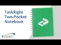 TaskRight Two-Pocket Notebook by 4imprint