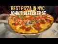 NYC s BEST PIZZA - Johns Pizzeria of Bleecker Street 110 year old Coal fired oven