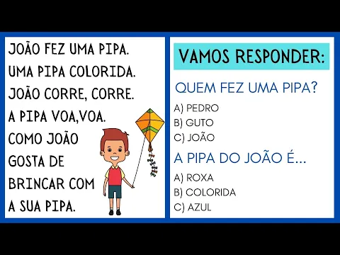 Download MP3 Textos Curtos para Aprender a Ler | Interpretação de Texto para 1° e 2° Anos | Leitura Anos Iniciais