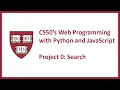 CS50 s Web Programming with Python and JavaScript - Project 0 Search