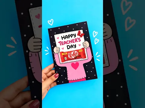Diy teachers day Card  🤩🎀🌸💞| gift for teacher 😘 | diy gifts| diy chocolate gift idea