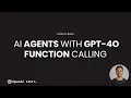 Build AI Agents with GPT-4o Function Calling
