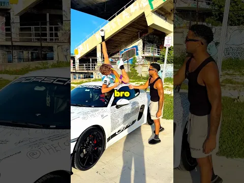 Writing my Subscribers on my Porsche!