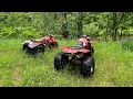 Trail riding Honda atc three wheelers 90cc 250sx