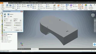AutoDesk Inventor Rectangular Pattern