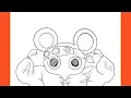 How To Draw Shinu Buff Mice Demon Slayer