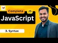 JavaScript Syntax Zero Full Tutorial