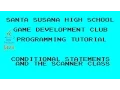 Programming Tutorial 3 - Conditional Statements and the Scanner Class