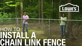 how to install a chain link fence