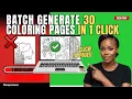 How to Make 30 Coloring Pages in 1 CLICK Etsy AI Hack