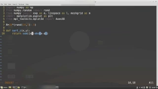 Three minute coding - tesselated 3D surface Python Matplotlib