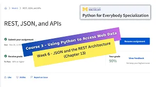 using python to access web data week 6 assignment Python for Everybody Specialization