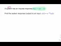 Example Output by convolution of input with impulse response