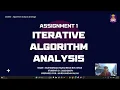 Assignment 1 - Iterative Algorithm Analysis Design CSC645
