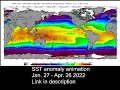 90-day SST Animation - January 27th to April 26th 2022