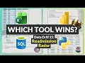 Which Tool Handles Healthcare Data Best Excel vs Power BI vs SQL vs Python