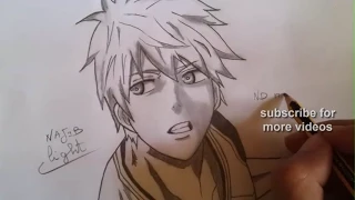 drawing kuroko tetsuya from kuroko no basket pencil 