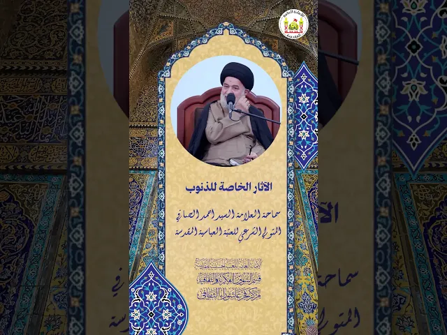 ⁣الآثار الخاصة للذنوب | سماحة العلامة السيد احمد الصافي