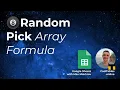 How to pick multiple random elements from a list in Google Sheets with a formula