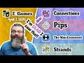NYT Connections Pips Mini Crossword and Strands April 3 2026
