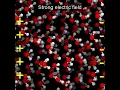 Water in an electric field