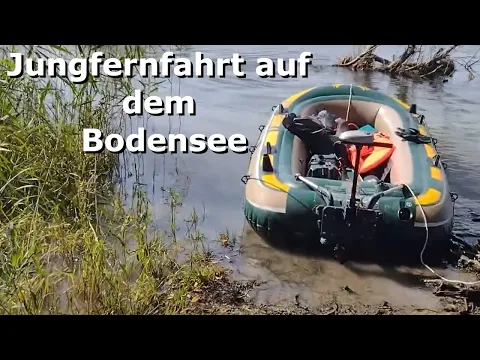 Download MP3 Jungfernfahrt auf dem Bodensee mit 1 PS e-Motor und Schlauchboot