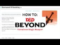 How to make a magic weapon using D D Beyond