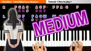 Download Cloudless Yorushika/Piano Medium～Easy(Tada Kimi Ni Hare)【Tutorial】｜K2 MP3