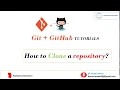 Git Tutorial for Beginners How to Clone a Repository Using Git Hub and Git Bash