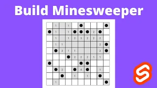 Build Minesweeper Game using Svelte HTML CSS JavaScript