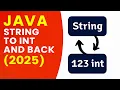 Java String to int int to String Conversion Explained Beginner Tutorial 2025
