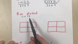 Multiplication with box method